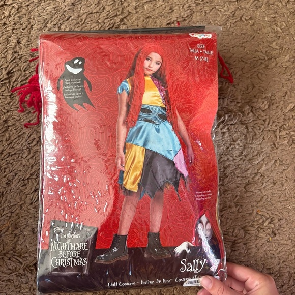 Sally Costume from The Nightmare Before Christmas Costume Disney Medium W/ Wig - Picture 2 of 4